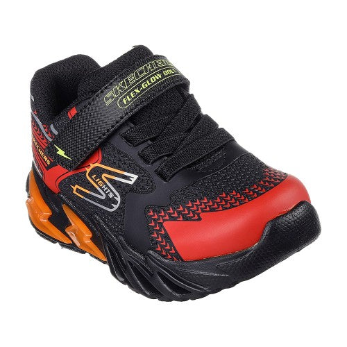 Front - Skechers Boys S Lights Flex-Glow Bolt Trainers