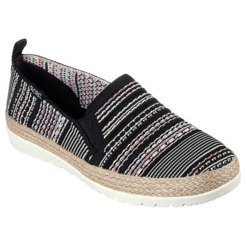 Front - Skechers Womens/Ladies BOBS Flexpadrille 3.0 - Island Muse Espadrilles