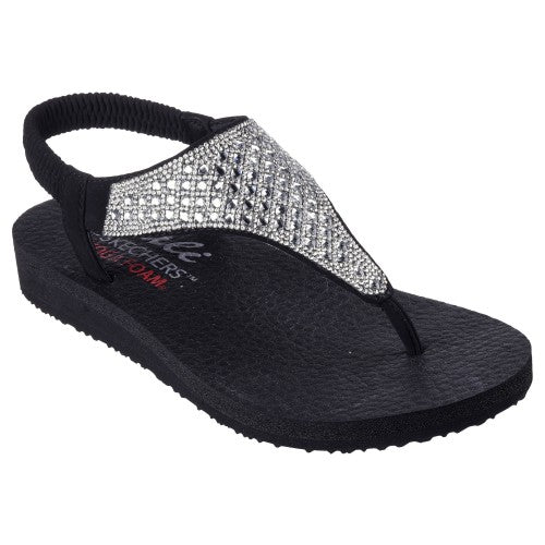 Front - Skechers Womens/Ladies Meditation - Rockstar Flip Flops