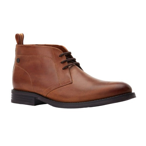 Front - Base London Mens Atkinson Leather Chukka Boots