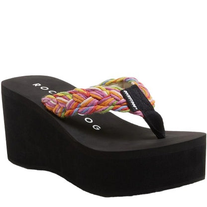 Front - Rocket Dog Womens/Ladies Braided Flip Flops