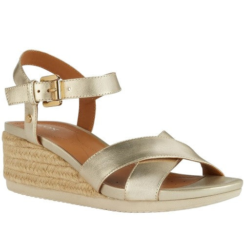 Front - Geox Womens/Ladies Ischia Corda Suede Sandals