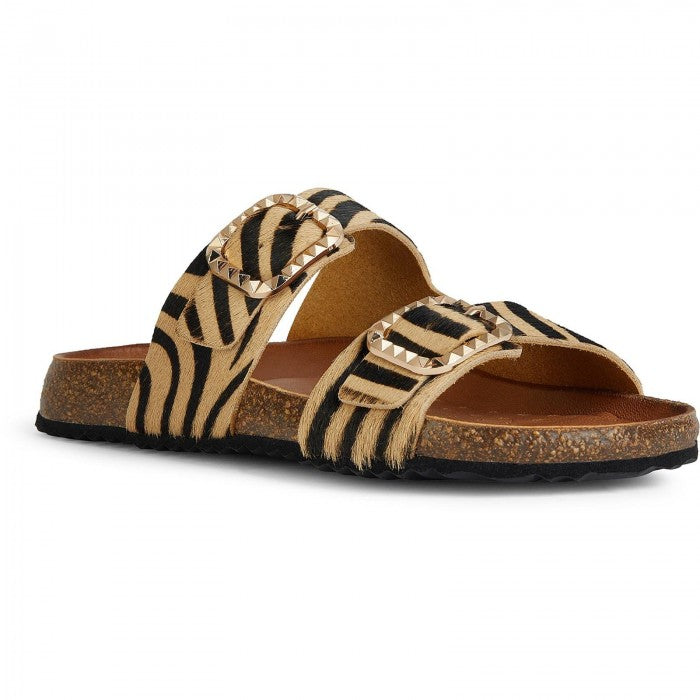 Front - Geox Womens/Ladies New Brionia B Leather Sandals