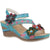 Front - Riva Womens/Ladies Paphos Leather Heel Sandals