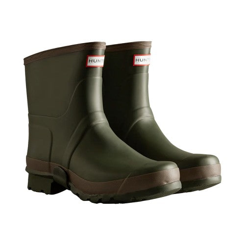Front - Hunter Mens Gardener Short Wellington Boots