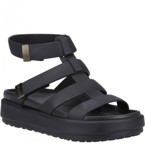 Front - Crocs Womens/Ladies Brooklyn Luxe Gladiator Sandals