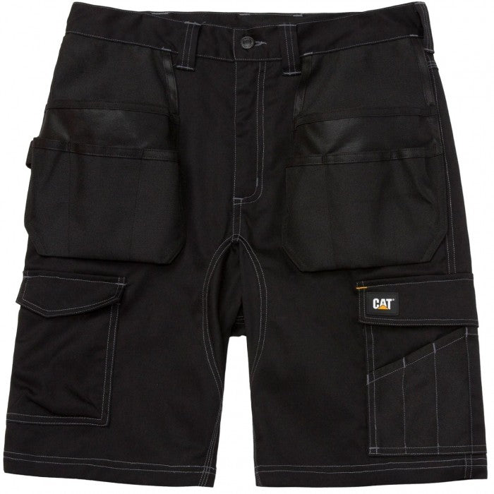 Front - Caterpillar Mens Essential Stretch Holster Pocket Shorts