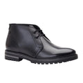 Front - Base London Mens Swan Waxy Leather Chukka Boots