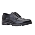 Front - Base London Mens Gibbs Leather Waxy Brogues
