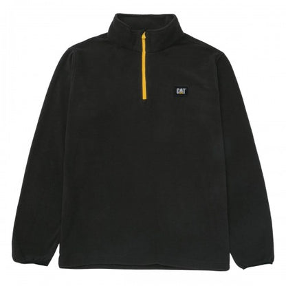 Front - Caterpillar Mens Quarter Zip Fleece Top