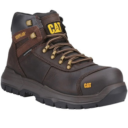 Front - Caterpillar Unisex Adult Pneumatic 2.0 Leather Safety Boots