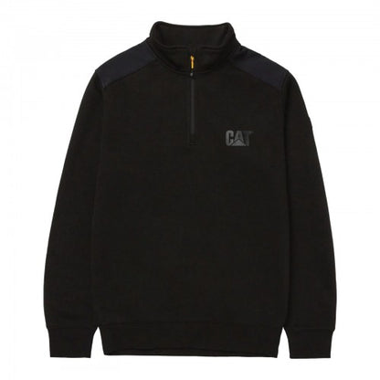 Front - Caterpillar Unisex Adult Quarter Zip Sweatshirt