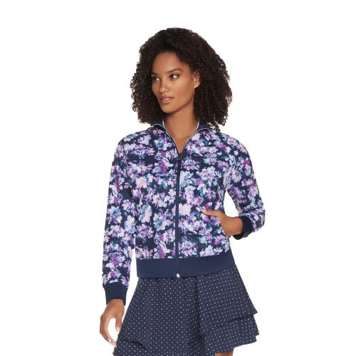 Front - Skechers Womens/Ladies Misty Floral Reversible Jacket