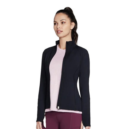 Pink-Purple - Front - Skechers Womens-Ladies Gowalk Jacket