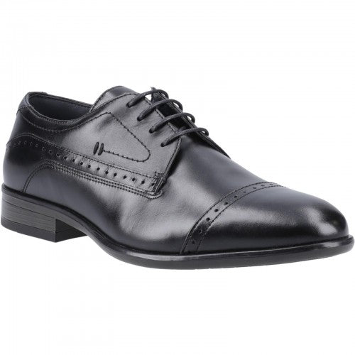 Cognac - Front - POD Mens Ralph Leather Oxford Shoes