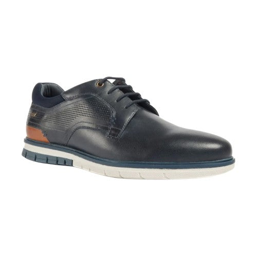 Front - POD Mens Merlin Leather Casual Shoes