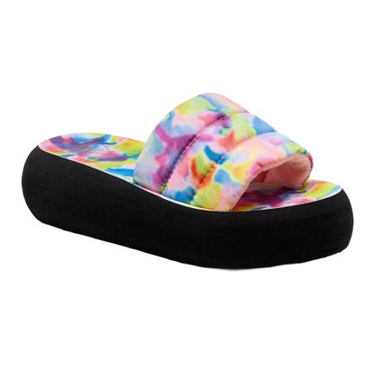 Front - Rocket Dog Womens/Ladies Splash Loyal Tie Dye Sliders