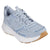 Front - Skechers Womens/Ladies Edgeride Silver Eclipse Trainers
