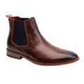 Front - Base London Mens Leather Chelsea Boots