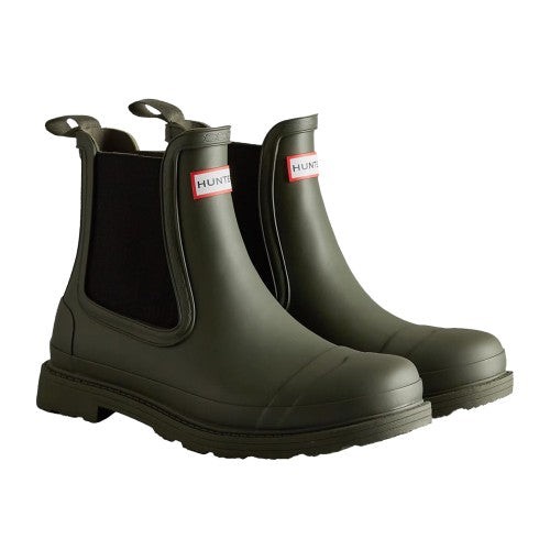 Front - Hunter Mens Commando Chelsea Boots
