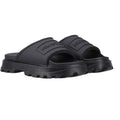 Front - Hunter Unisex Adult Stacked Moulded Footbed Sliders