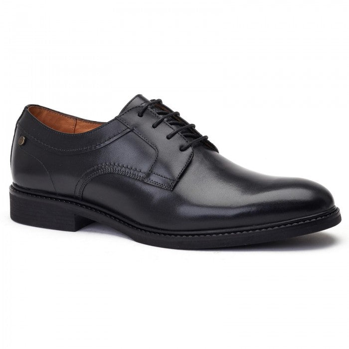 Front - Base London Mens Drake Waxy Leather Shoes