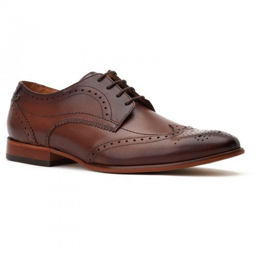 Front - Base London Mens Barbera Excel Leather Brogues