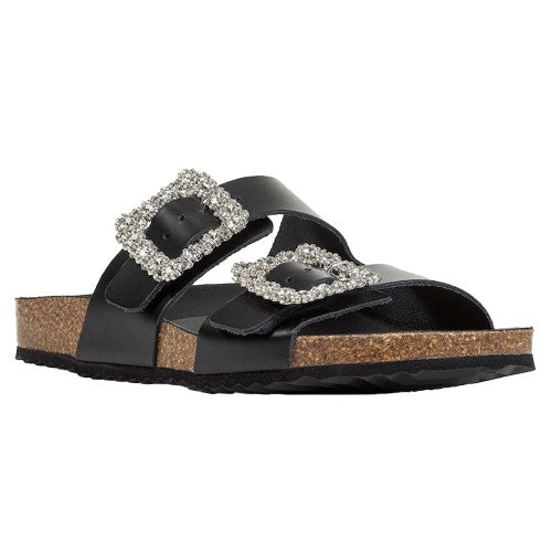 Front - Geox Womens/Ladies D Brionia R Grain Leather Sandals