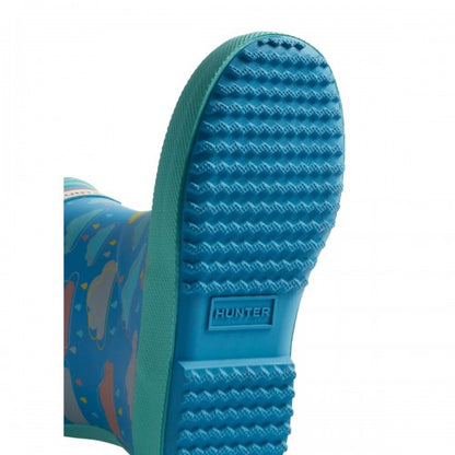 Front - Hunter Childrens/Kids Rain Cloud Wellington Boots