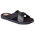 Front - Base London Mens Webb Leather Sliders