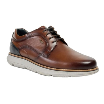 Front - POD Mens Finch Italian Leather Casual Derby Shoes