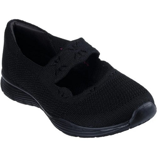 Front - Skechers Womens/Ladies Seager - Cute N´ Coy Mary Janes