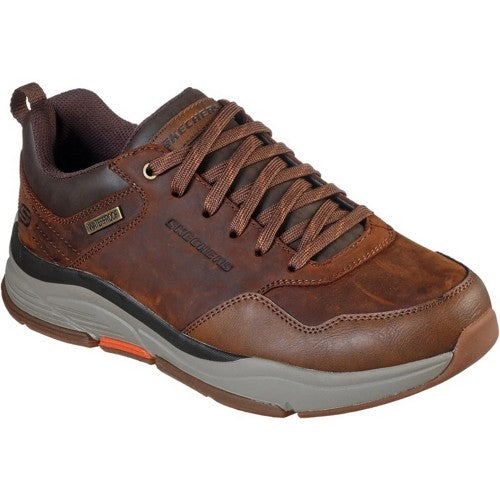 Front - Skechers Mens Benago - Hombre Leather Trainers