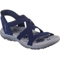 Front - Skechers Womens/Ladies Reggae Stretch Flex Slim Sandals