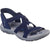 Front - Skechers Womens/Ladies Reggae Stretch Flex Slim Sandals