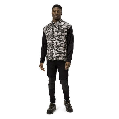 Front - Caterpillar Mens Hooded Long-Sleeved T-Shirt