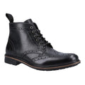 Front - Hush Puppies Mens Joshua Leather Ankle Boots