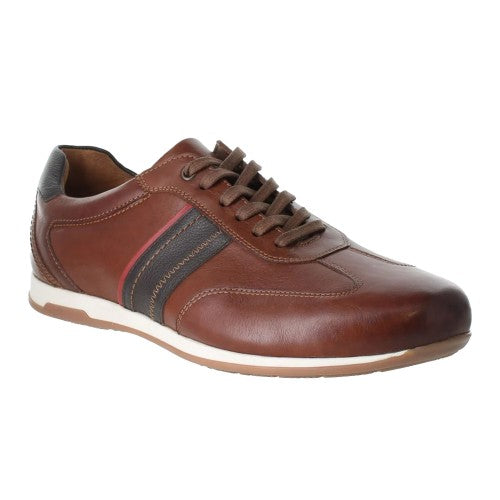 Front - Josef Seibel Mens Colby 04 Leather Trainers