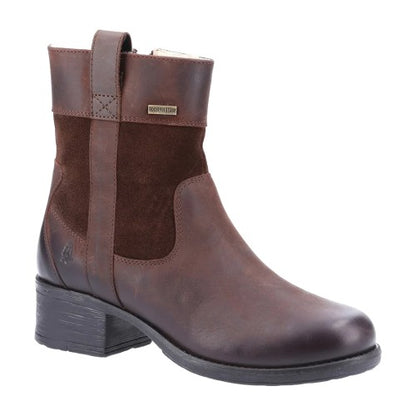 Front - Hush Puppies Womens/Ladies Saskia Leather Boots