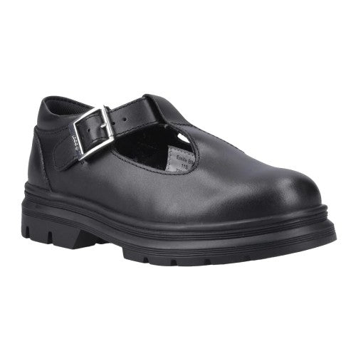 Front - POD Girls Emilie Leather School Shoes