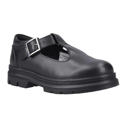 Front - POD Girls Emilie Leather School Shoes
