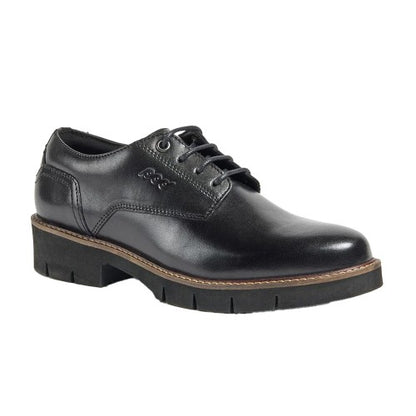 Front - POD Girls Kinsley Leather School Derby Shoes
