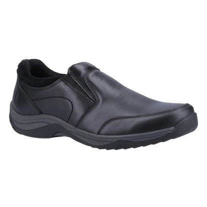 Front - Hush Puppies Mens Donald Leather Slip-on Loafers