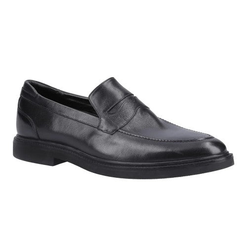 Front - Hush Puppies Mens Knox Leather Loafers