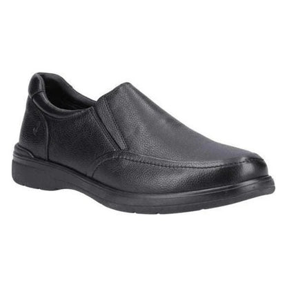 Front - Hush Puppies Mens Matthew Leather Slip-on Loafers