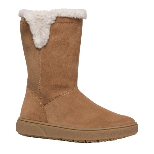 Front - Geox Womens/Ladies J Theleven Suede Waterproof Calf Boots
