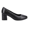 Front - Hush Puppies Womens/Ladies Anna Leather Wide Court Shoes