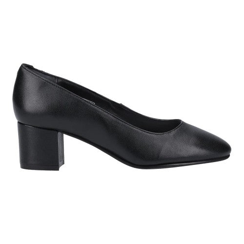 Front - Hush Puppies Womens/Ladies Anna Leather Wide Court Shoes