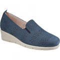 Front - Fleet & Foster Womens/Ladies Dinah Leather Espadrilles