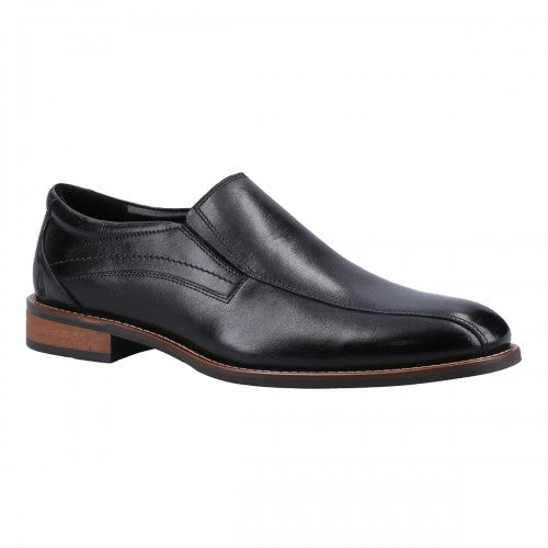 Front - Hush Puppies Mens Donovan Leather Loafers